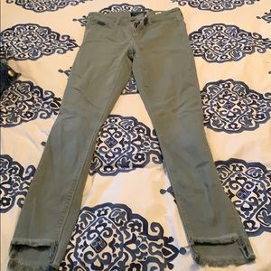 Lucky Brand mid rise Ava Skinny- army green